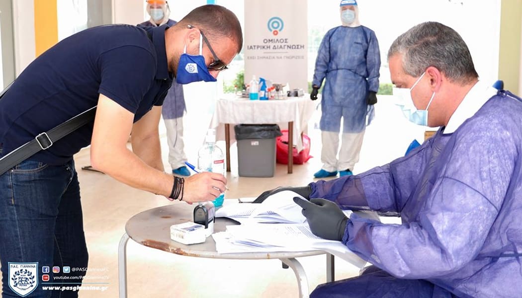 Έκαναν τα διαγνωστικά τεστ -Άριστη οργάνωση και επαγγελματισμός από την ΠΑΕ ΠΑΣ Γιάννινα
