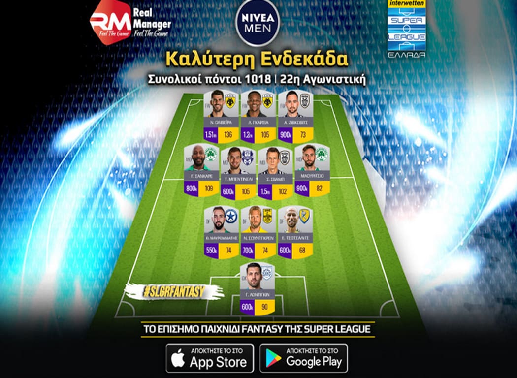 Στην καλύτερη ενδεκάδα της 22ης αγωνιστικής ο Λοντίγκιν