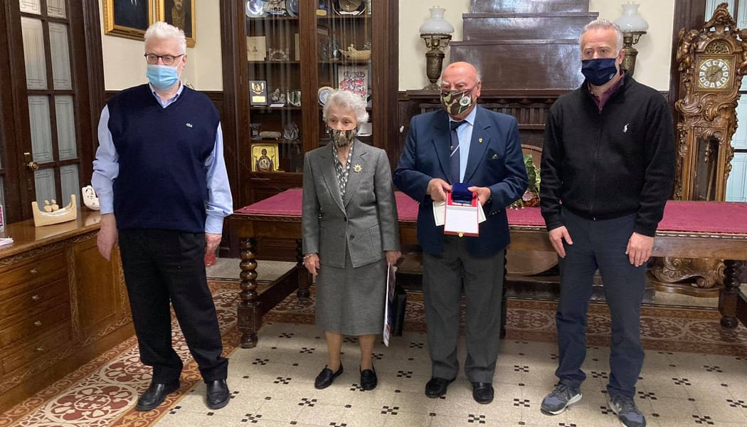Βράβευση του βετεράνου της σκοποβολής Ευλάμπιου Μάνθου