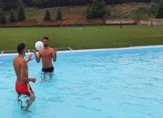 Στιγμές χαλάρωσης για τους παίκτες του ΠΑΣ στα 3-5 Πηγάδια (video+pics)