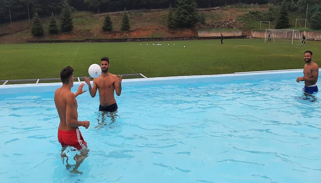 Στιγμές χαλάρωσης για τους παίκτες του ΠΑΣ στα 3-5 Πηγάδια (video+pics)