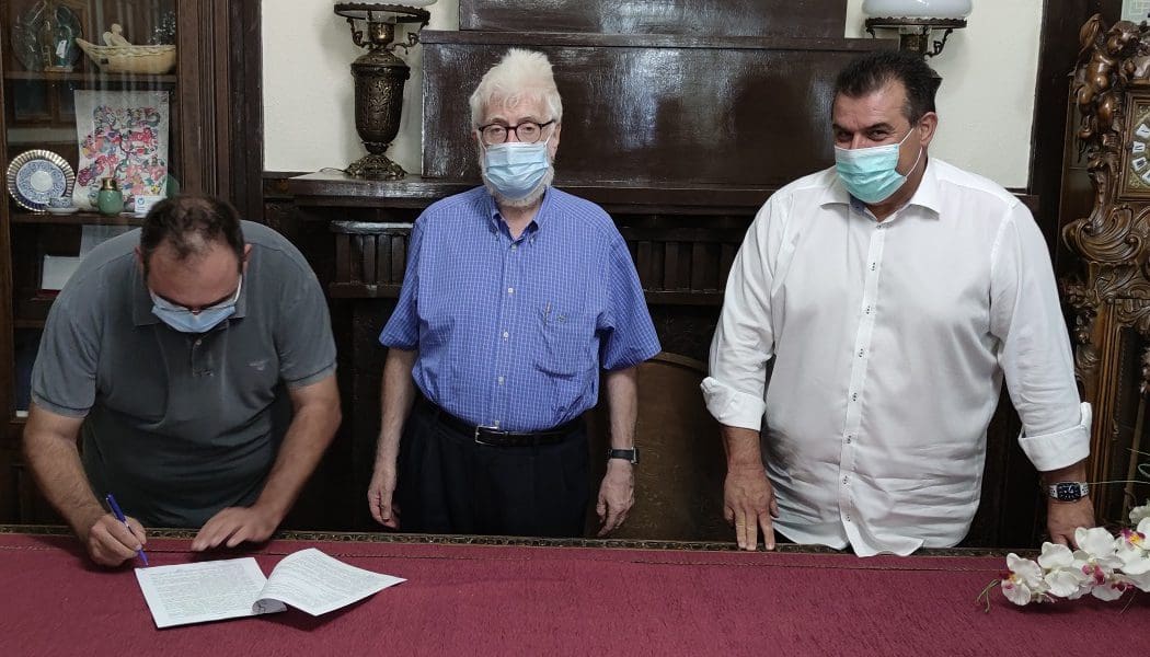 Υπογραφή σύμβασης για την πλατεία στα Καρδαμήτσια και κατεδάφιση ετοιμόρροπων κτηρίων