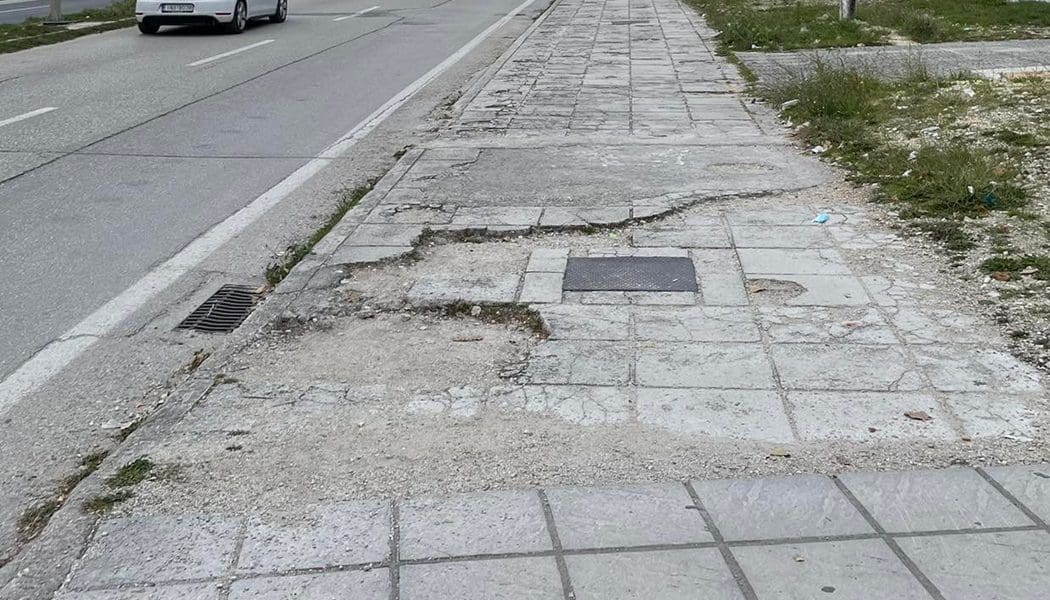 Αποκατάσταση πεζοδρομίων σε Δωδώνης και Νικοπόλεως