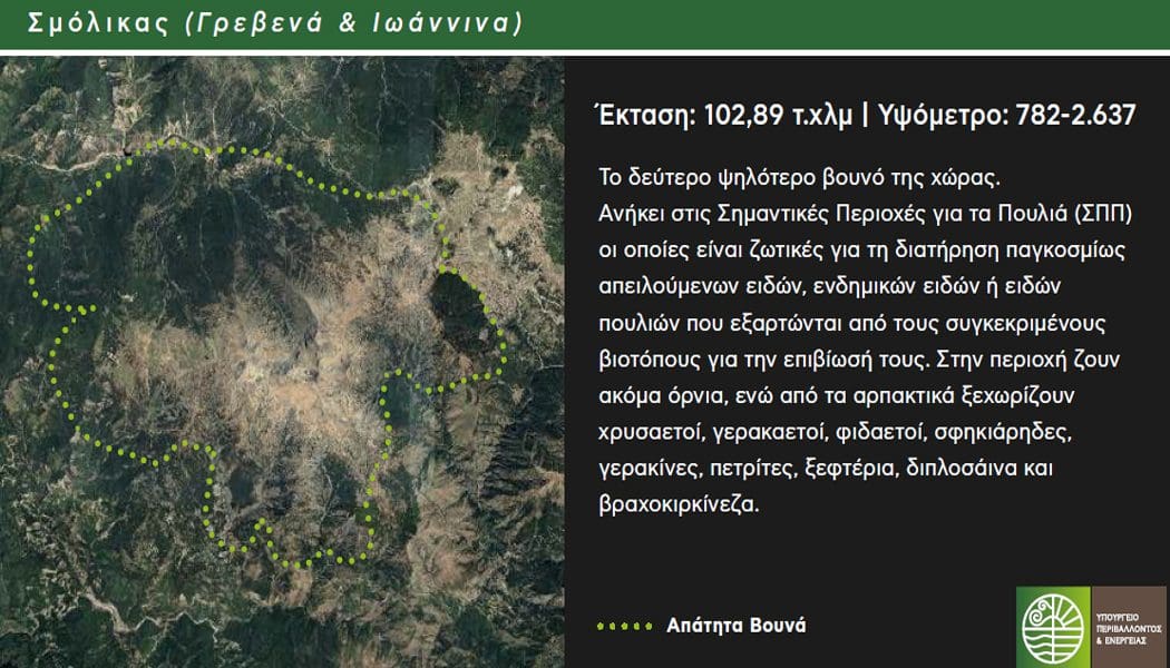 Δύο γιαννιώτικα βουνά στην πρωτοβουλία ΥΠΕΝ «Απάτητα Βουνά»