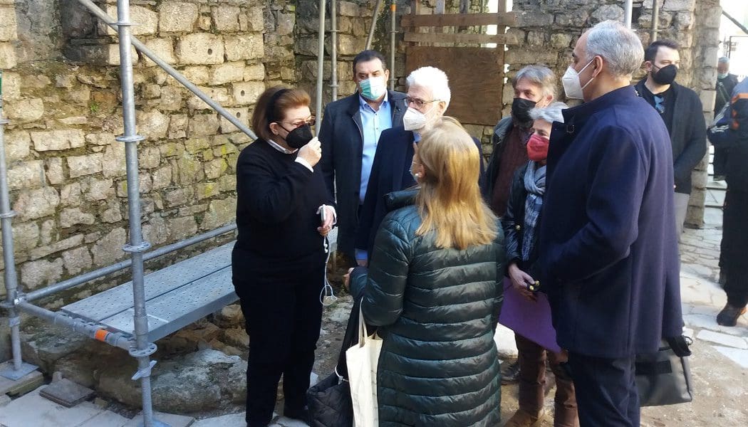 Στα έργα του Κάστρου η Υπουργός Πολιτισμού, Λίνα Μενδώνη