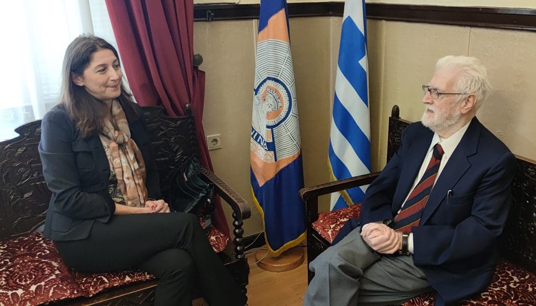 Συνάντηση Ελισάφ με την Πρέσβη του Μαυροβουνίου