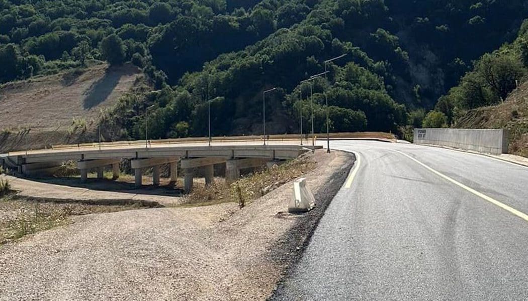 Σε προσωρινή κυκλοφορία ο νέος οδικός άξονας σύνδεσης  της Ιόνιας Οδού με τα Τζουμέρκα