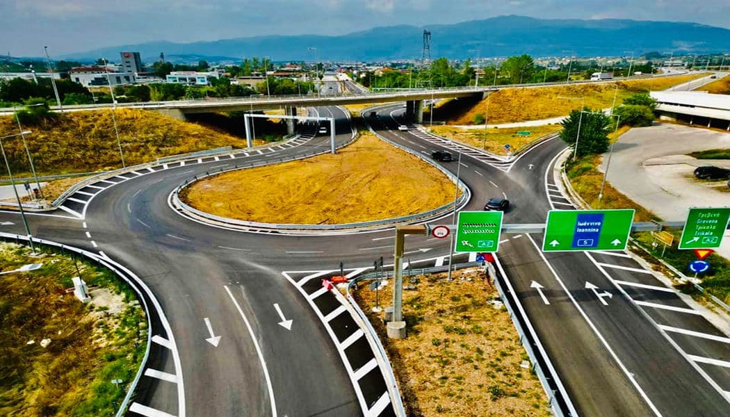 Ολοκληρώθηκαν οι εργασίες στον κόμβο της Εγνατίας οδού στα Ιωάννινα