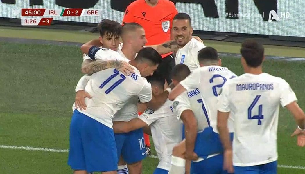 Προβάδισμα 2 γκολ για την Εθνική μας στο ημίχρονο (video)