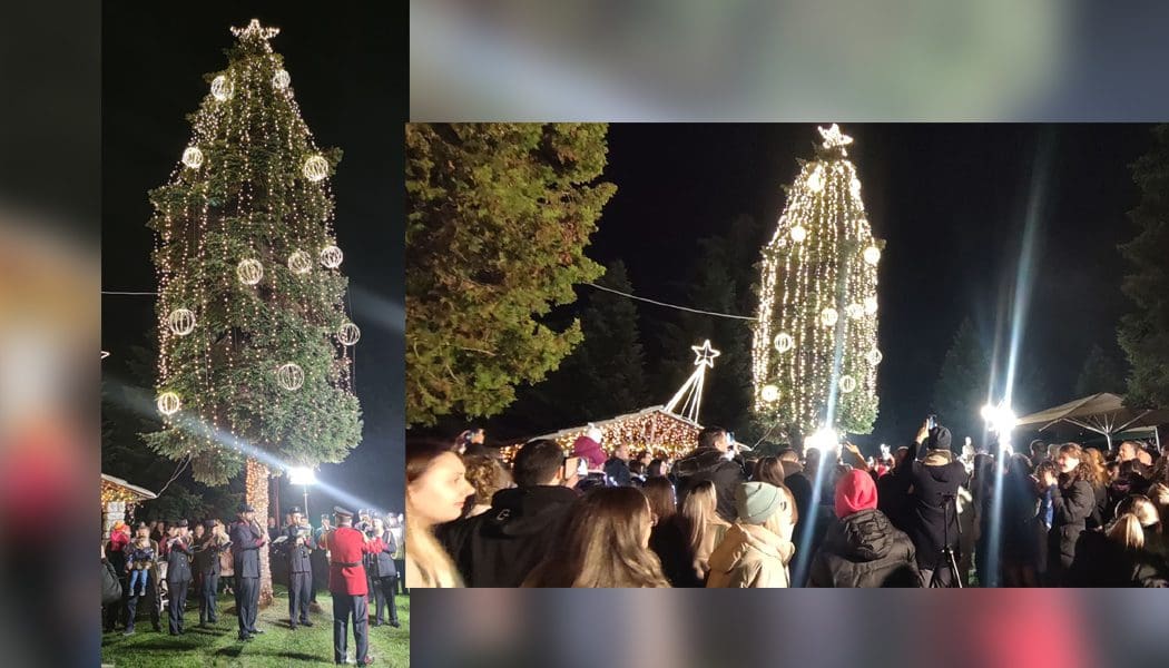 Έγινε η φωταγώγηση του Χριστουγεννιάτικου δέντρου