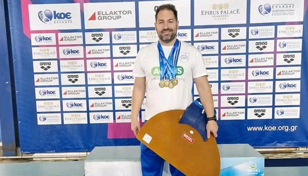Τέσσερα χρυσά ο Παντούλας του ΠΑΣ Γιάννινα στους αγώνες Μάστερς τεχνικής κολύμβησης!