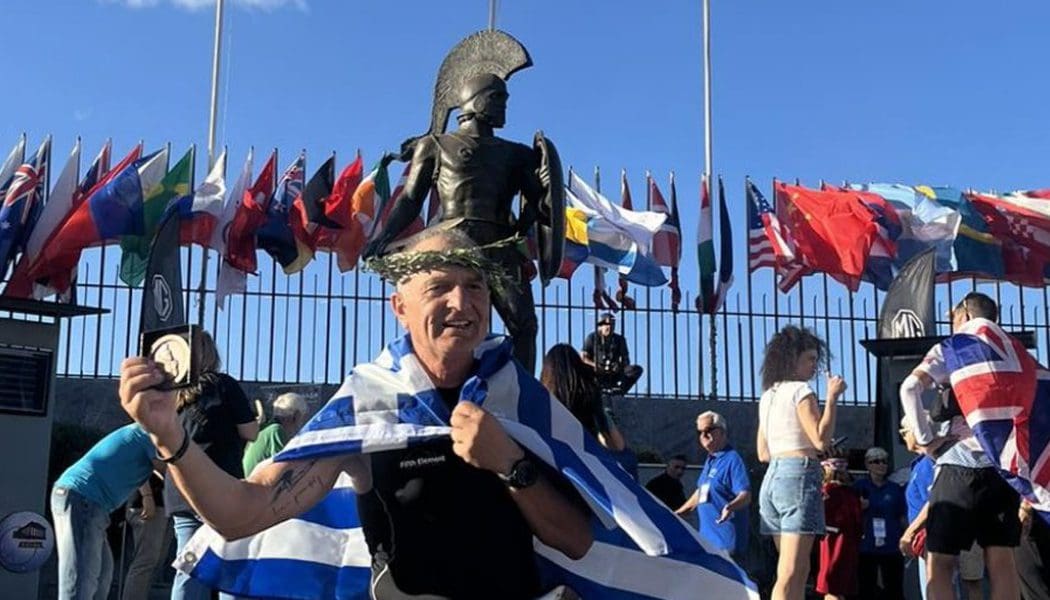 Συγκινητικές στιγμές στον τερματισμό του Ανδρούτσου στο Σπάρταθλον