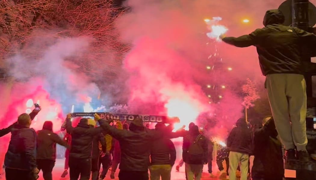 Υποδοχή με ενθουσιασμό από τους οργανωμένους στην αποστολή του ΠΑΣ Γιάννινα WBC