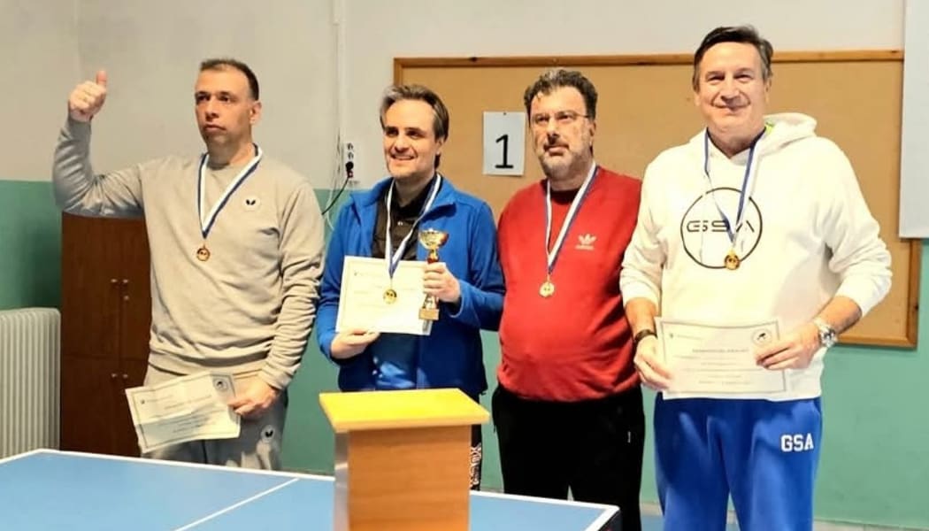 Χρυσός ο Χρήστου στο τουρνουά πινγκ πονγκ του Δήμου Κοζάνης