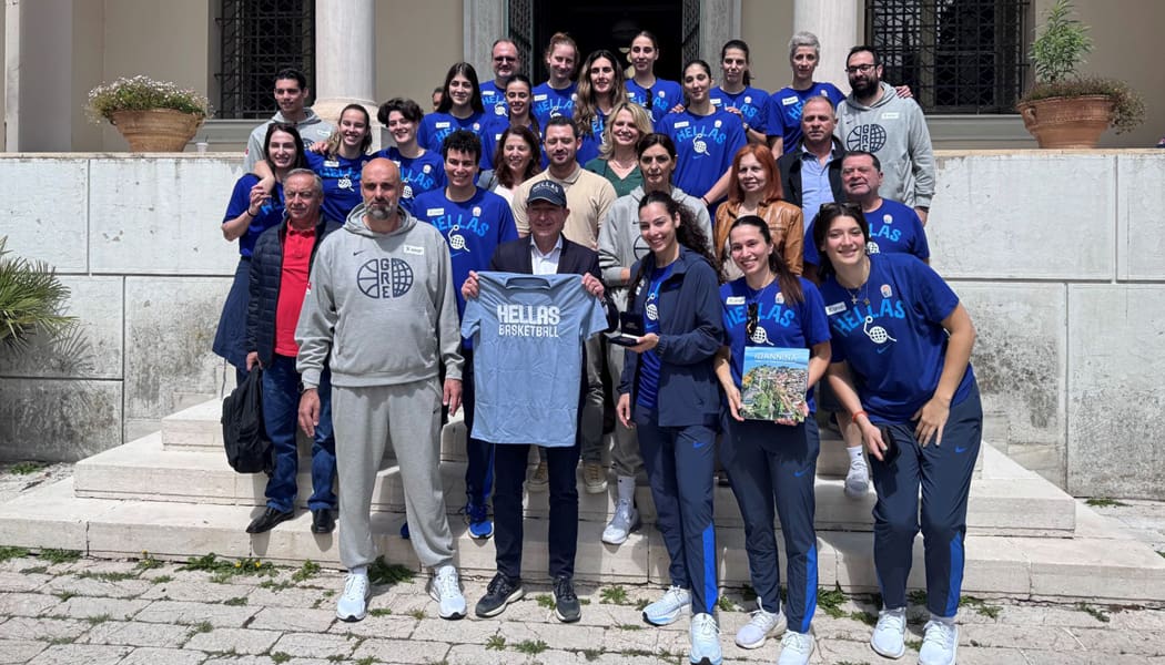 Θερμή υποδοχή της Εθνικής Ομάδας μπάσκετ γυναικών από τον Δήμο Ιωαννιτών