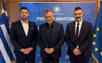 Συνάντηση εργασίας Λαζάνη και Παλάσχα με Βρούτση – Στο επίκεντρο το μεγάλο κλειστό και νέο κολυμβητήριο