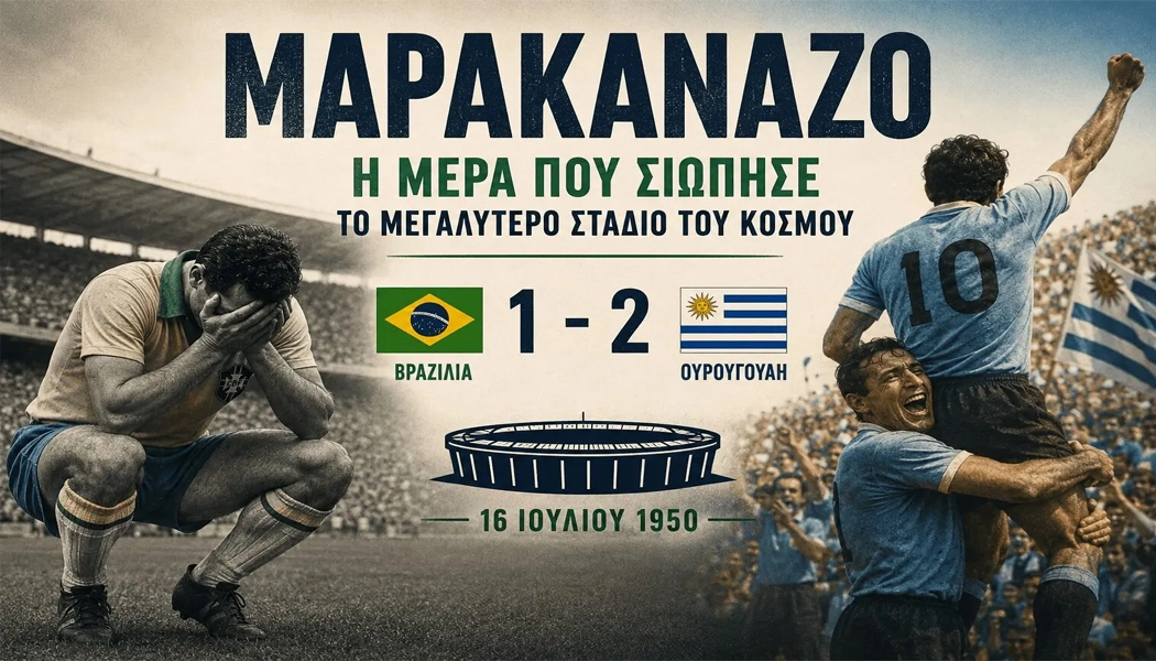 Ιστορίες Μουντιάλ: Μαρακανάζο (1950) – Το γκολ που έκανε το μεγαλύτερο στάδιο του κόσμου να σιωπήσει