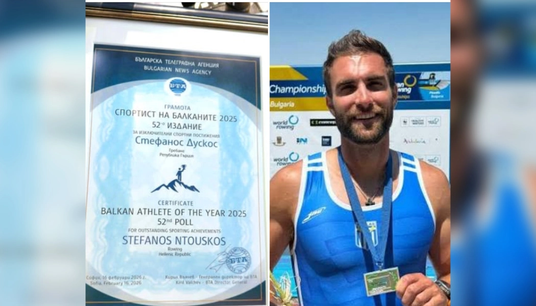 Ο Ντούσκος αθλητής της  χρονιάς στα Βαλκάνια!