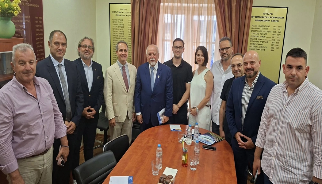 Συνάντηση εργασίας του Προέδρου του Επιμελητηρίου Ιωαννίνων  με τον Πρόξενο των ΗΠΑ στην Θεσσαλονίκη